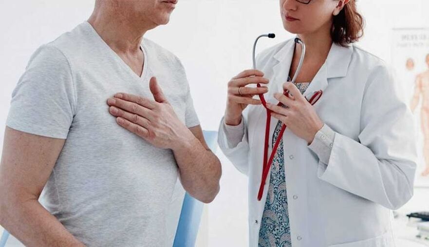 občutki bolečine v srcu s torakalno osteohondrozo